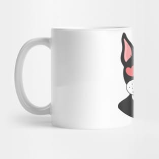 Boston terrier in love print of St. Valentine's day Mug